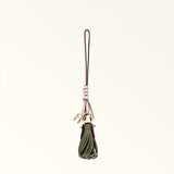 Grey Furla Sfera Girl, charm natural leather