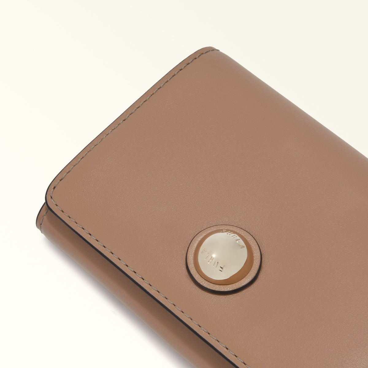 Taupe Furla Sfera M Compact Wallet, natural leather – view 2