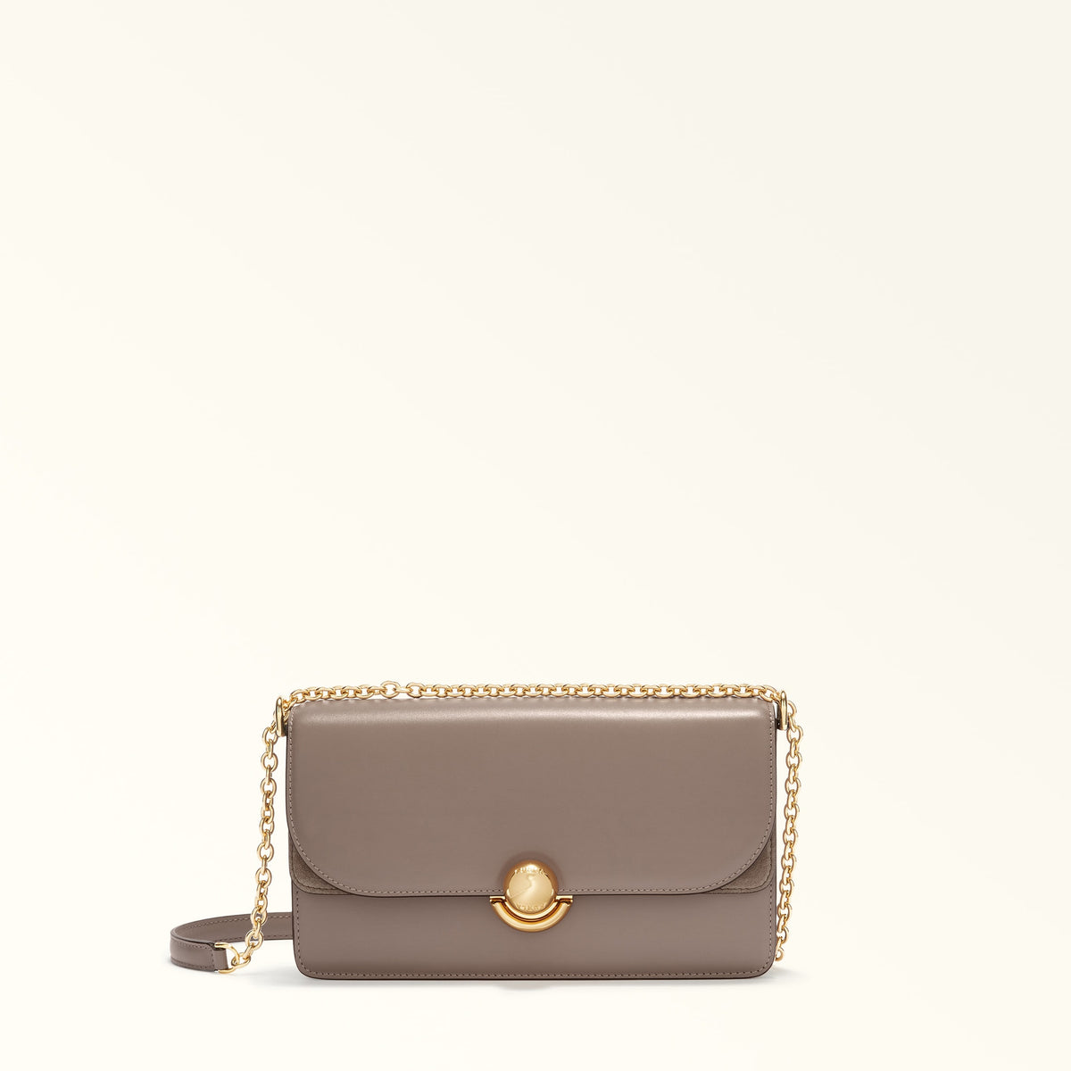 Grey Furla Sfera S Crossbody, natural leather