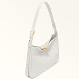White Furla Sfera Soft M Shoulder Bag, natural leather – view 3