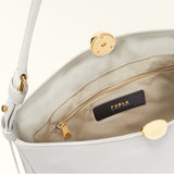 White Furla Sfera Soft M Shoulder Bag, natural leather – view 5