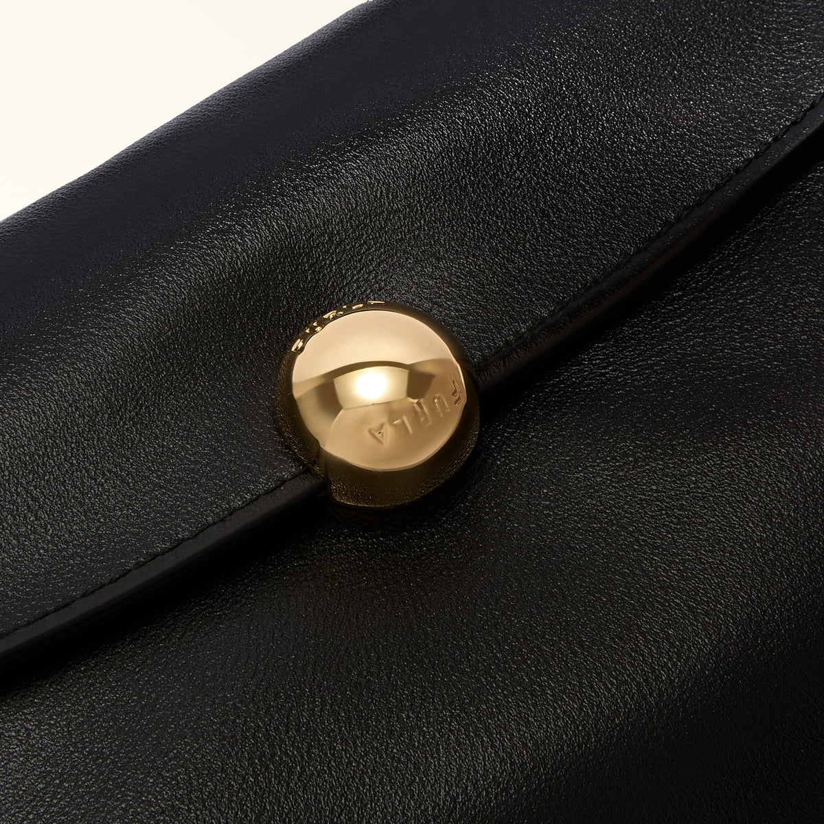Black Furla Sfera Soft Mini Crossbody Top Handle, natural leather – view 2