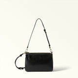 Black Furla Talia Crossbody, natural leather