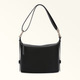 Black Furla Tonie M Hobo Aw25, natural leather