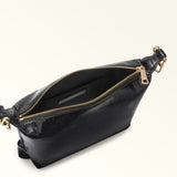 Black Furla Tonie Mini Hobo Aw 25, natural leather – view 3