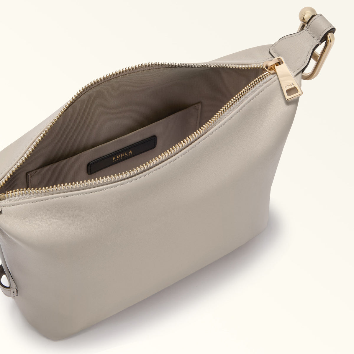 Taupe Furla Tonie Mini Hobo Aw 25, natural leather – view 4