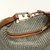 Grey Furla Tonie Mini Hobo - Tuscany Woven – view 2