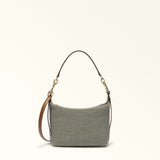 Grey Furla Tonie Mini Hobo - Tuscany Woven – view 3