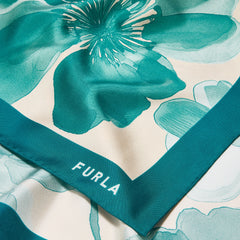 Blue Furla Tortona Carre' 90x90, scarf silk
