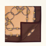Brown Furla Tortona Carre' 90x90, scarf silk – view 2