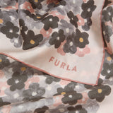 Grey Furla Tortona Carre' 90x90, scarf silk