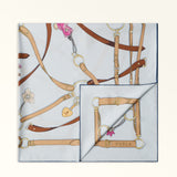 Grey Furla Tortona Carre' 90x90, scarf silk – view 3