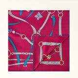 Red Furla Tortona Carre' 90x90, scarf silk – view 3