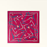 Red Furla Tortona Carre' 90x90, scarf silk – view 4