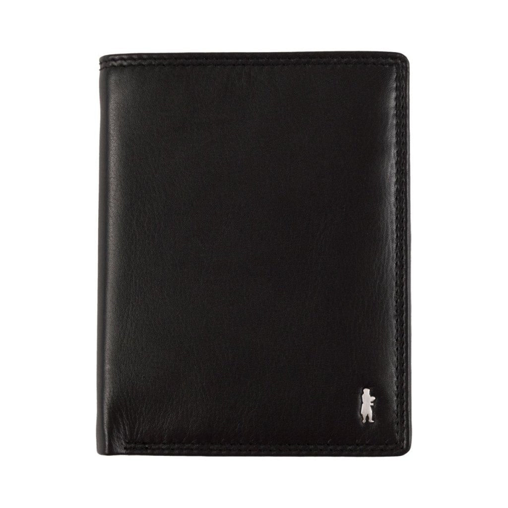 Black Gianni Conti Wallet 507117, natural leather