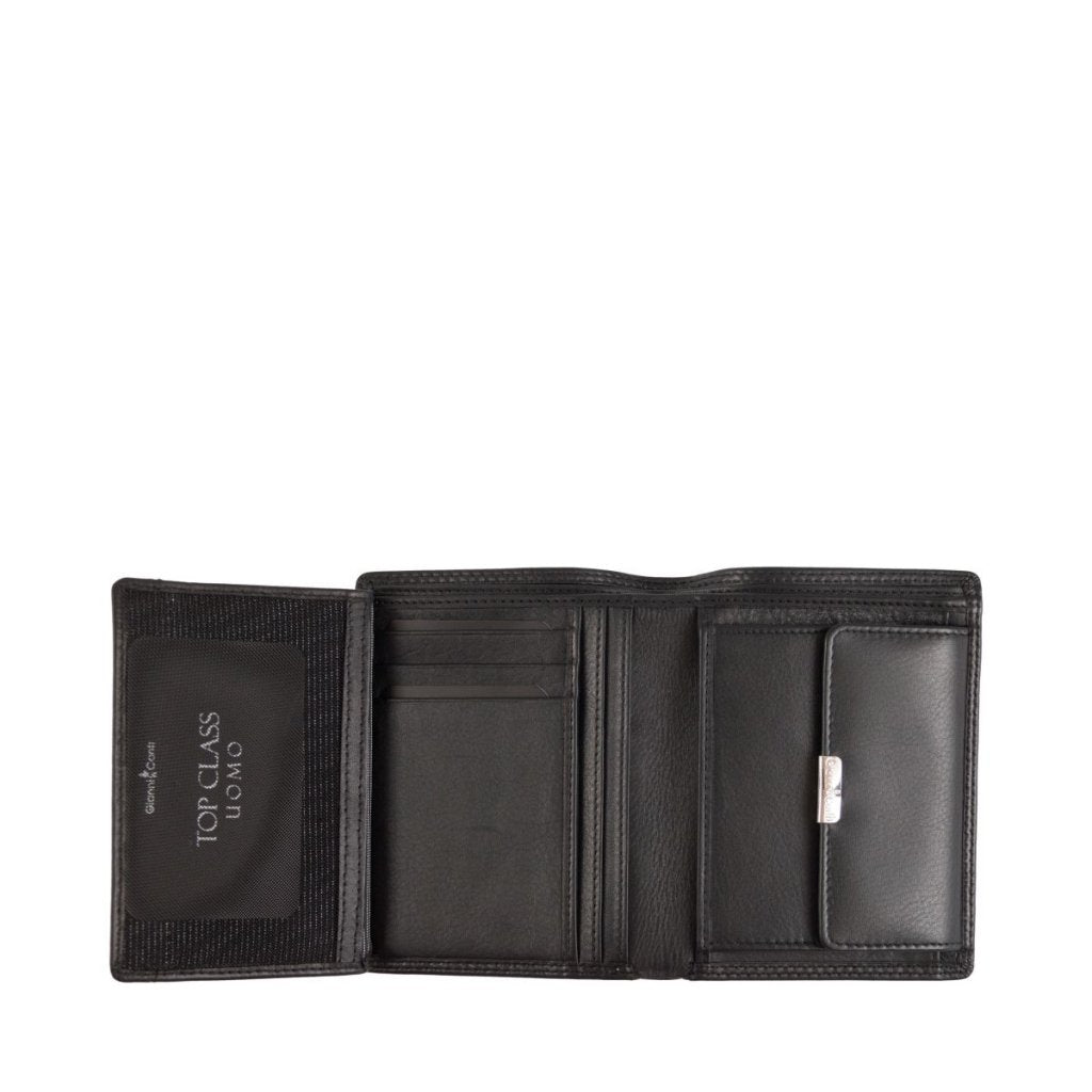 Black Gianni Conti Wallet 507117, natural leather – view 3