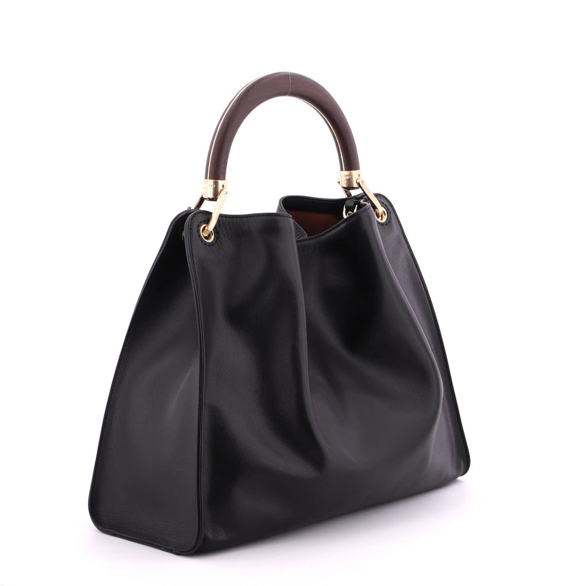 Black Gironacci 103461 Vitello soft, shoulder bag natural leather – view 2
