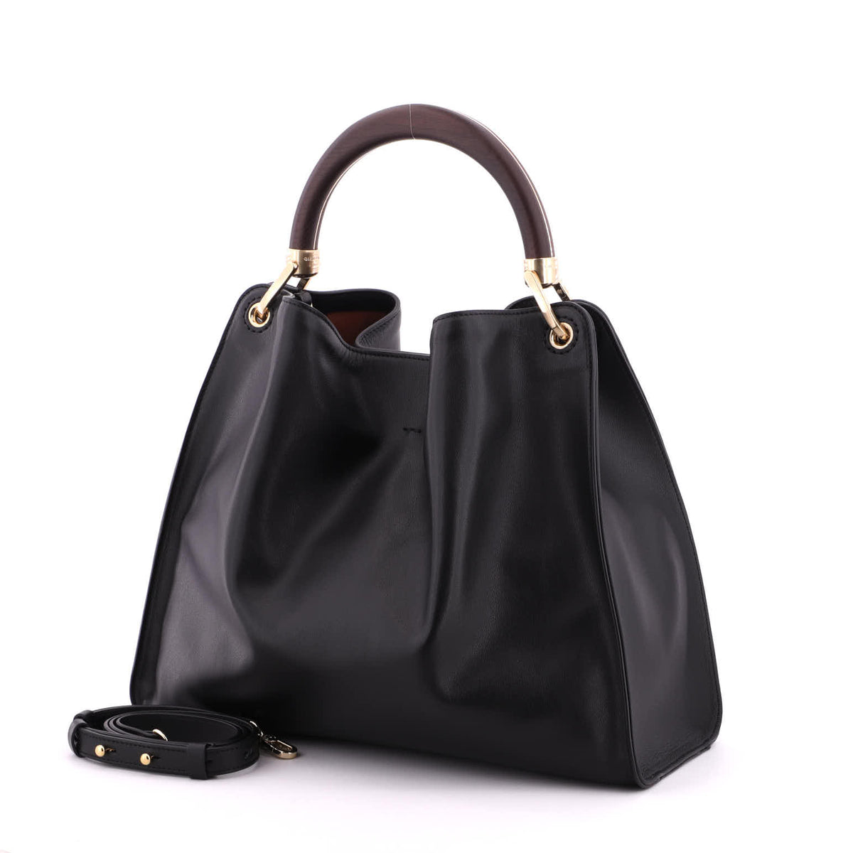 Black Gironacci 103461 Vitello soft, shoulder bag natural leather – view 3