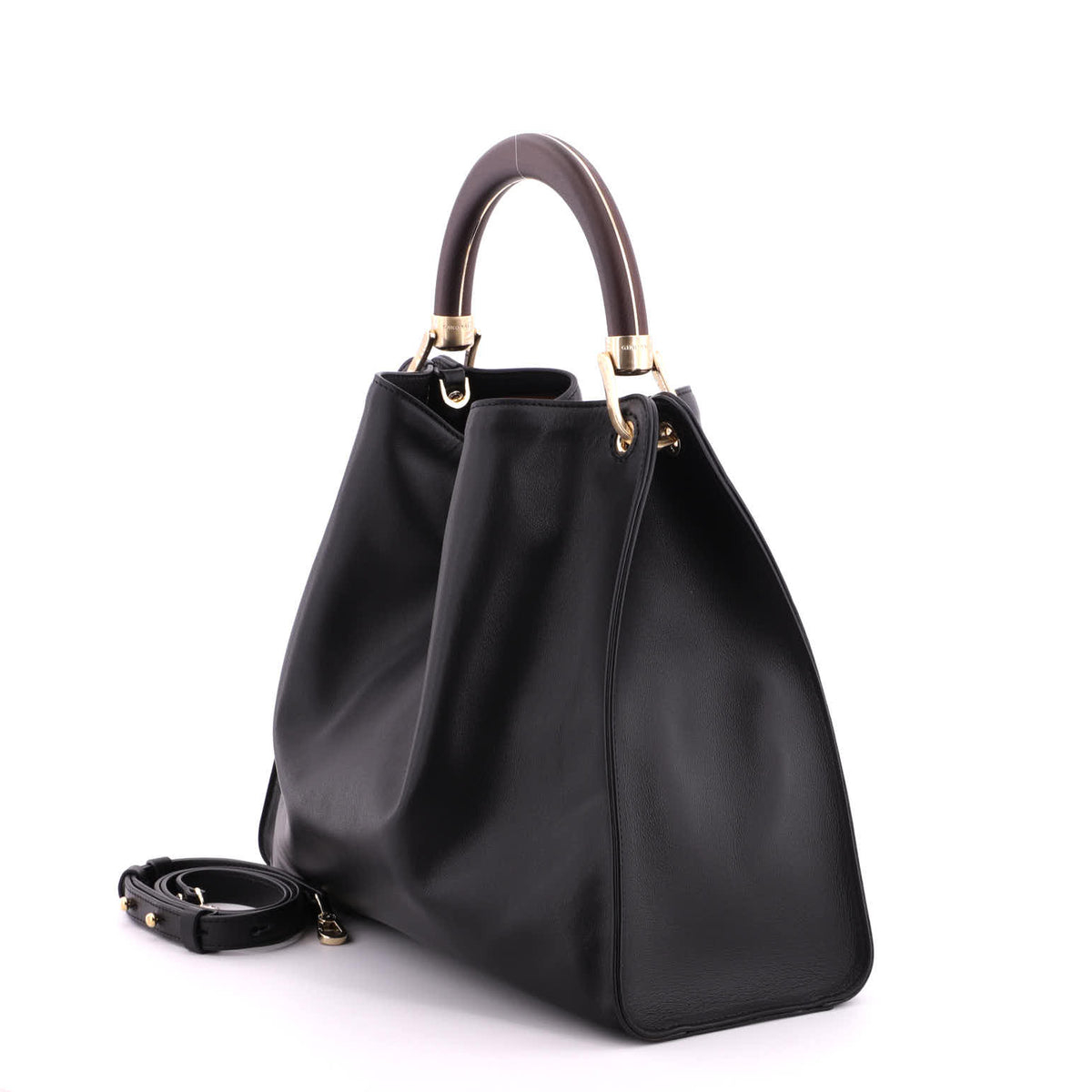 Black Gironacci 103461 Vitello soft, shoulder bag natural leather – view 4