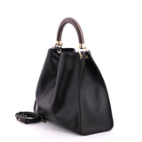 Black Gironacci 103461 Vitello soft, shoulder bag natural leather – view 4