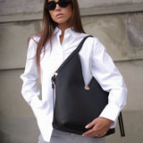 Grey Gironacci 3361 VELVET, shoulder bag natural leather