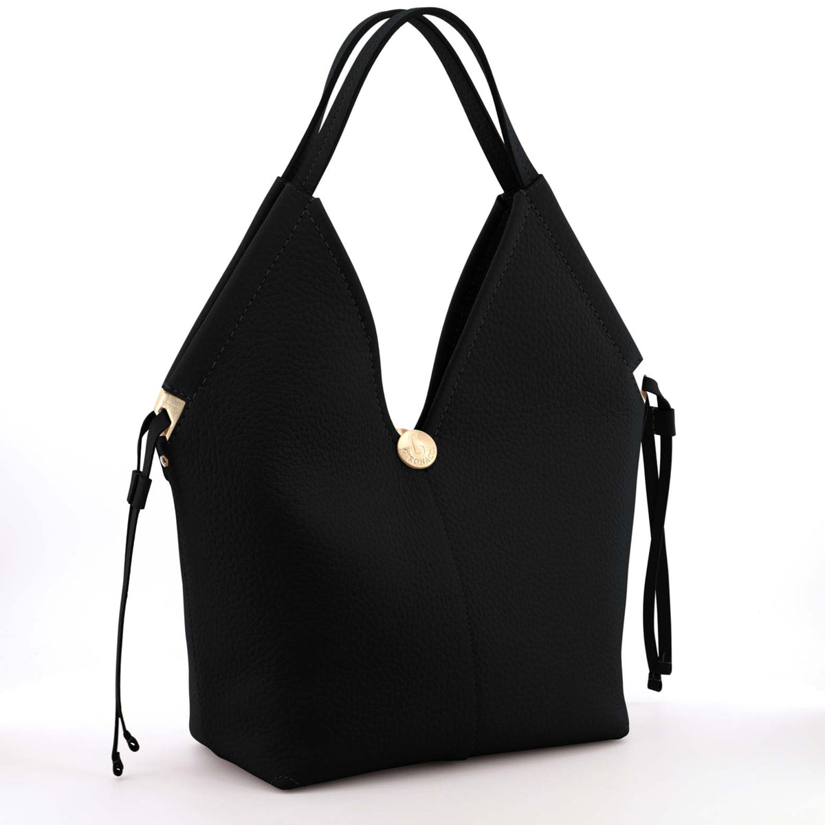 Grey Gironacci 3361 VELVET, shoulder bag natural leather – view 3