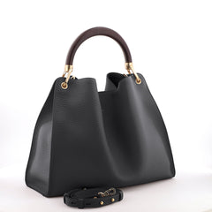 Black Gironacci 3461, shoulder bag natural leather