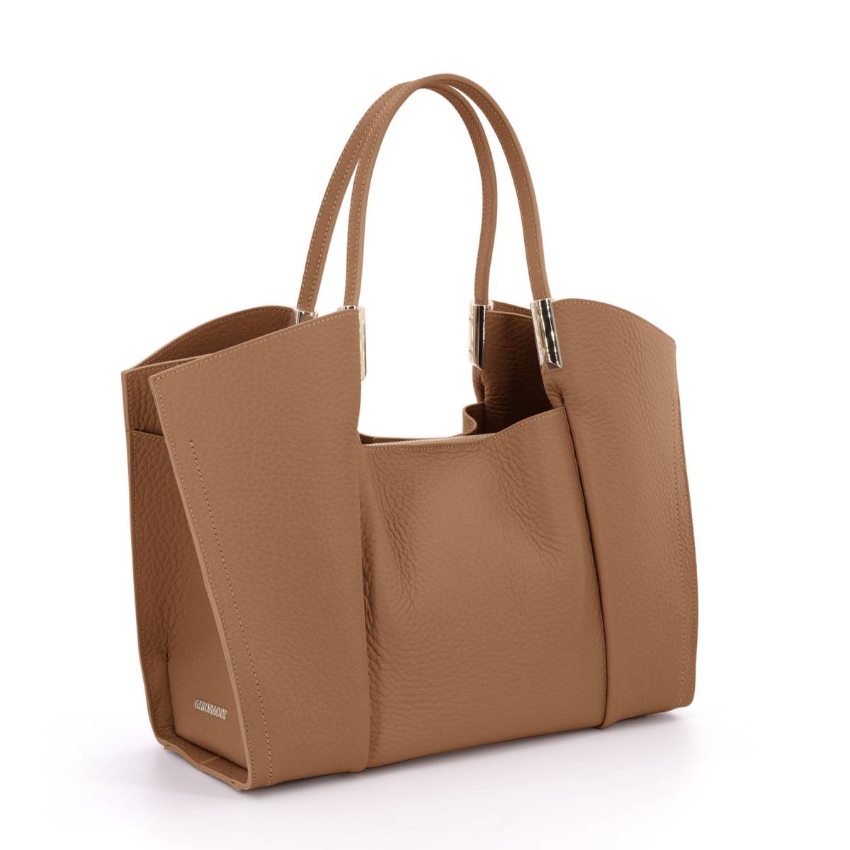 Camel GIRONACCI L Tote 2511, natural leather