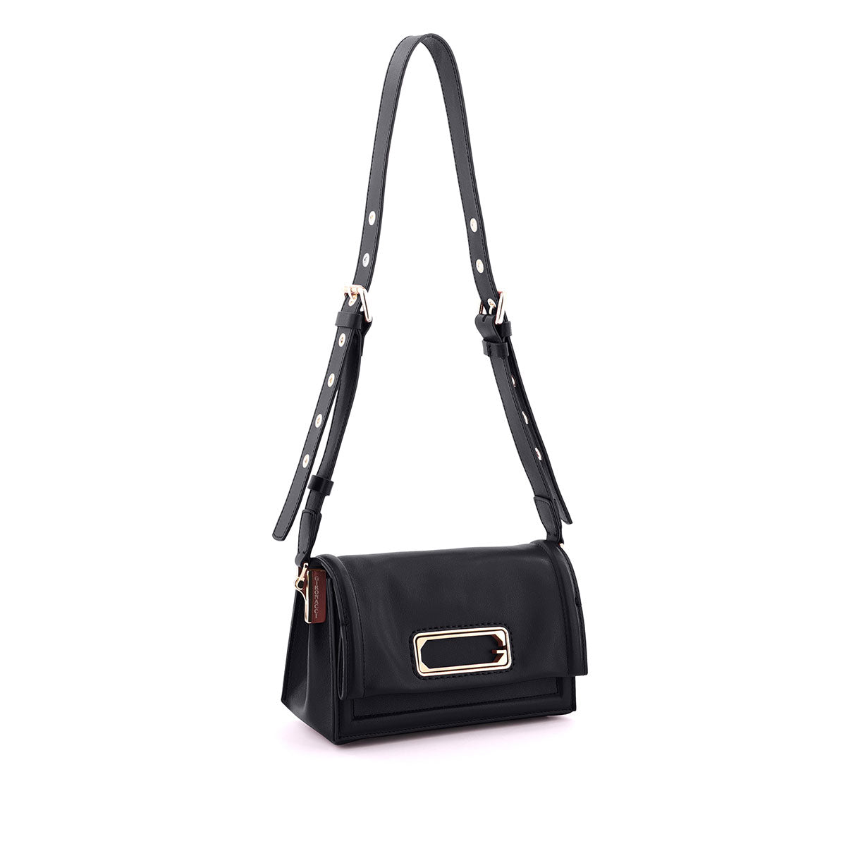 Black Gironacci Shoulder Bag 3250, natural leather