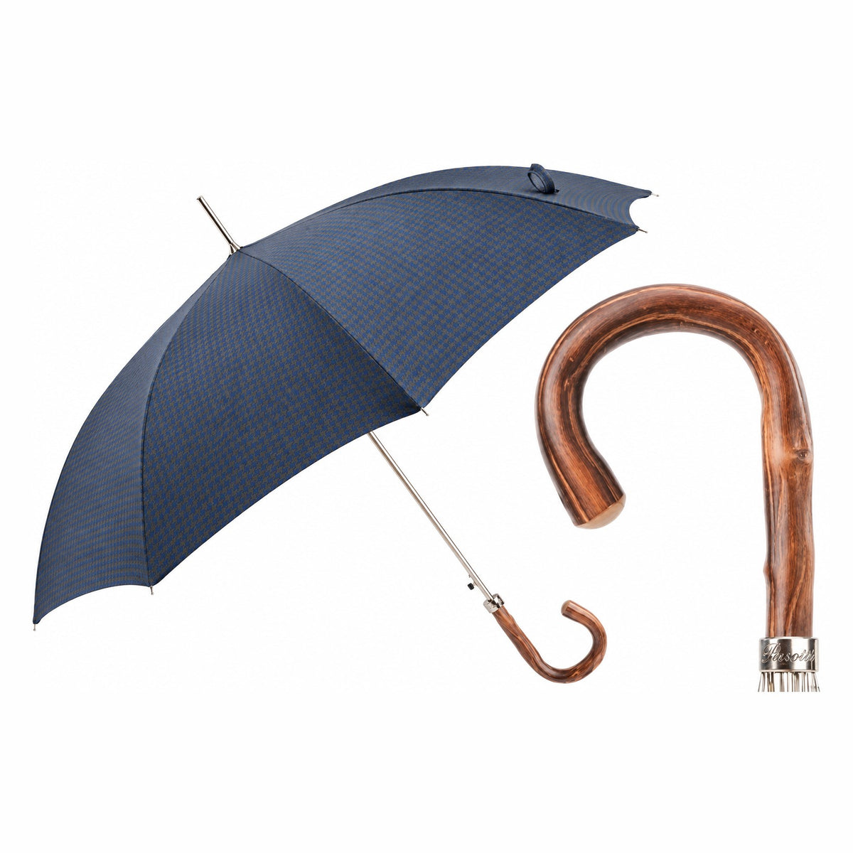 minigalles-umbrella-houndstooth-pattern-with-chestnut-wood-handle-made-in-italy