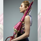 Pink Pasotti Fuchsia Dahlia Umbrella, Double Cloth – view 8