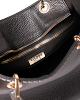 Black Plinio Visona Ambra, handbag natural leather – view 4
