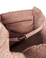 Taupe Plinio Visona Esmeralda L, shopper natural leather – view 4