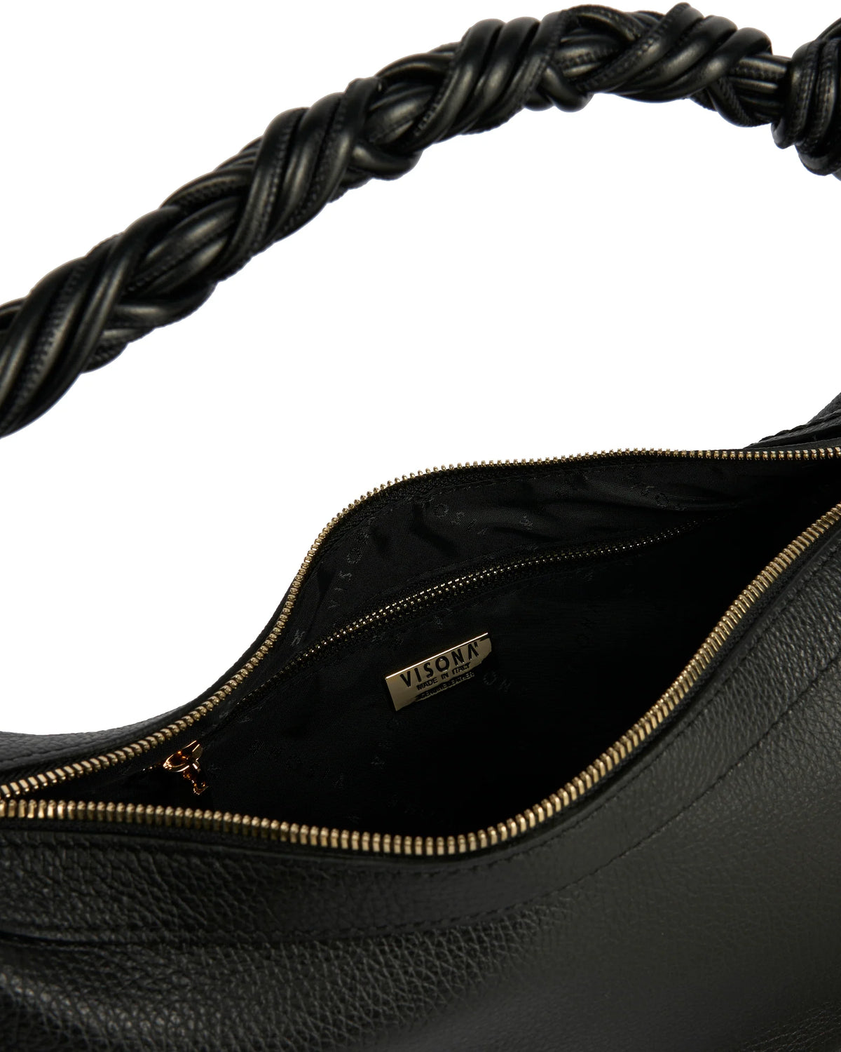 Black Plinio Visona Hobo TRACY 25162, natural leather – view 4