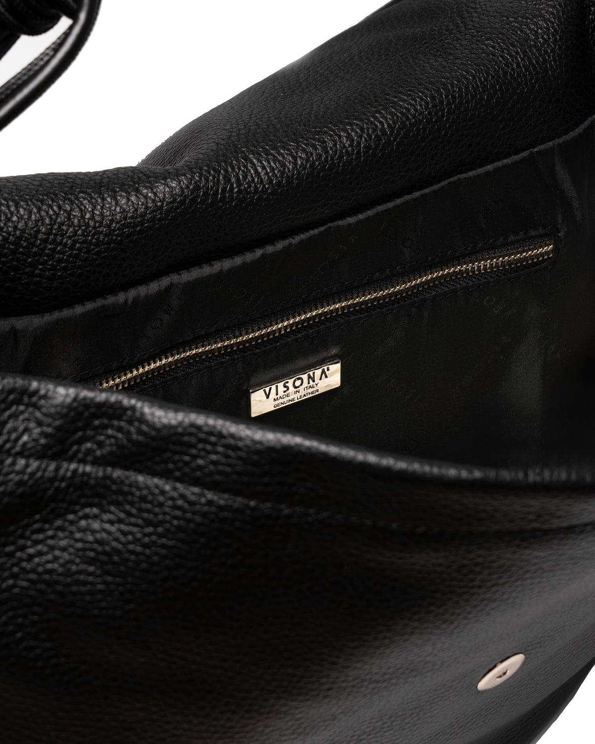 Black Plinio Visona Hobo TRACY 25164, natural leather – view 3