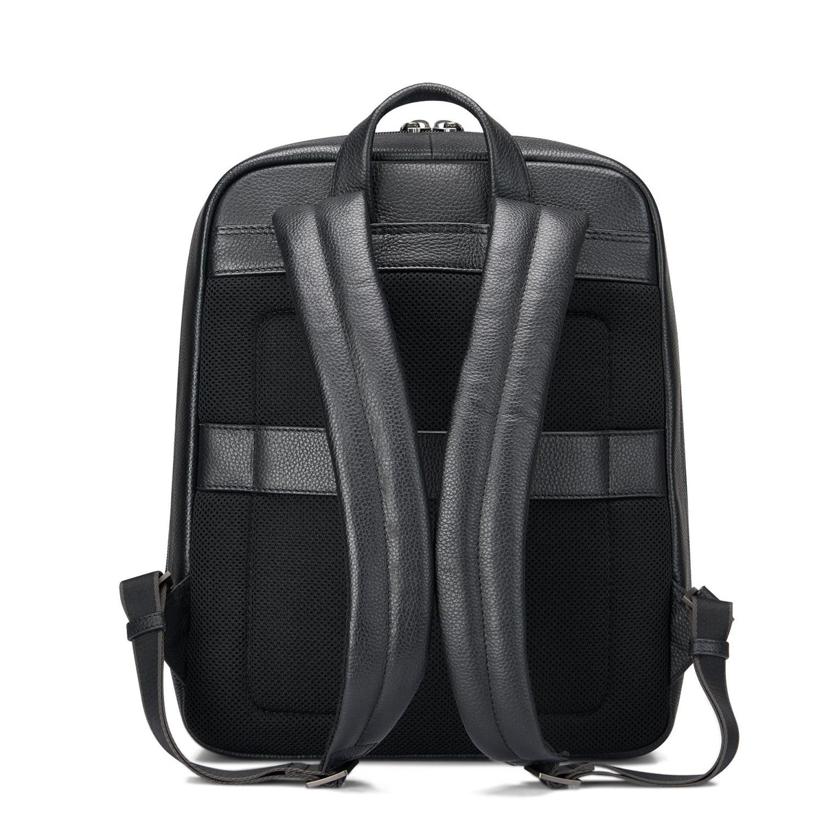 Black Roncato Alaska 15.6" Laptop Backpack, natural leather – view 2