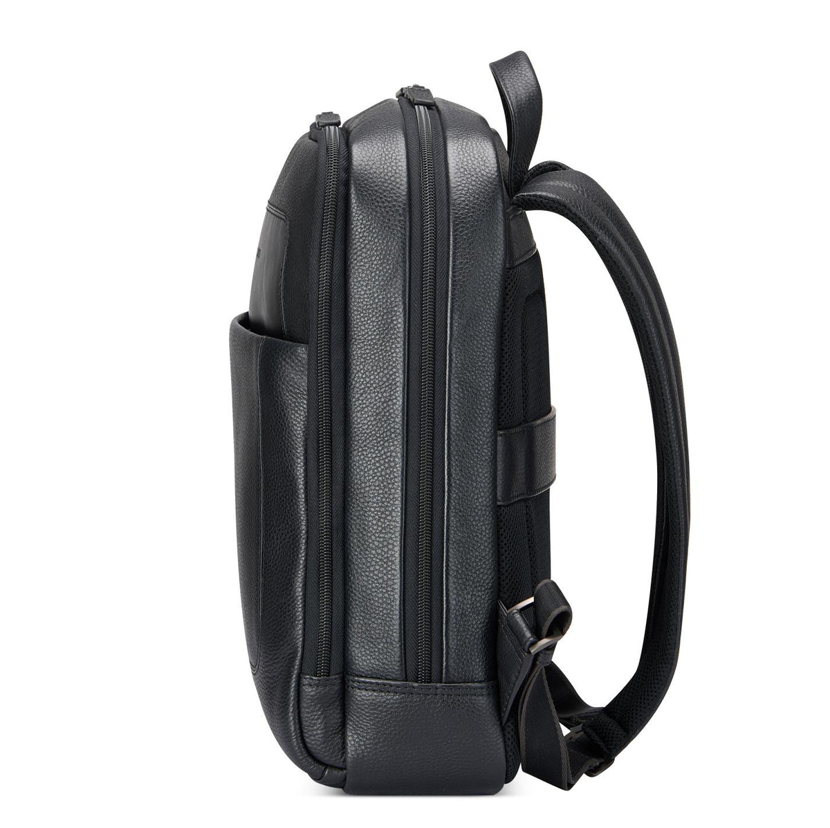 Black Roncato Alaska 15.6" Laptop Backpack, natural leather – view 3