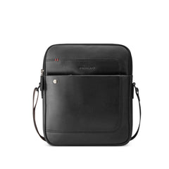 Black Roncato Alaska Man Body Bag, crossbody natural leather