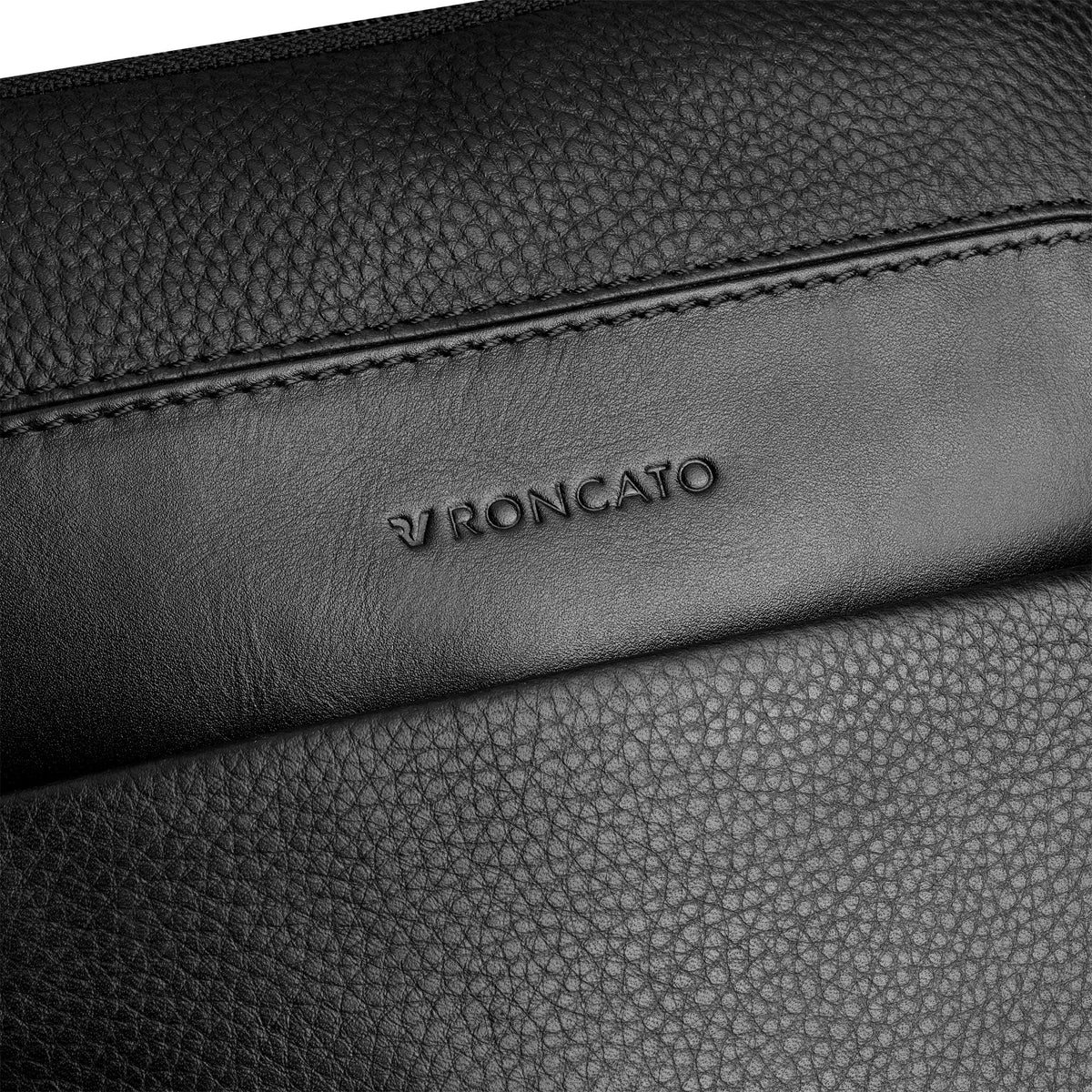 Black Roncato Alaska Man Body Bag, crossbody natural leather – view 7