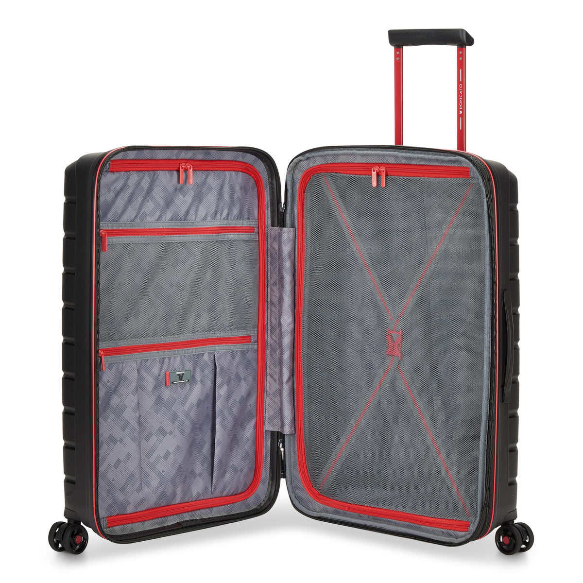 Black Roncato B-flying Move medium expandable spinner 68 cm, hardside luggage polypropylene – view 3