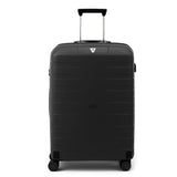 Black Roncato Box Sport 2.0 Medium Trolley 4 Wheels, hardside luggage polypropylene