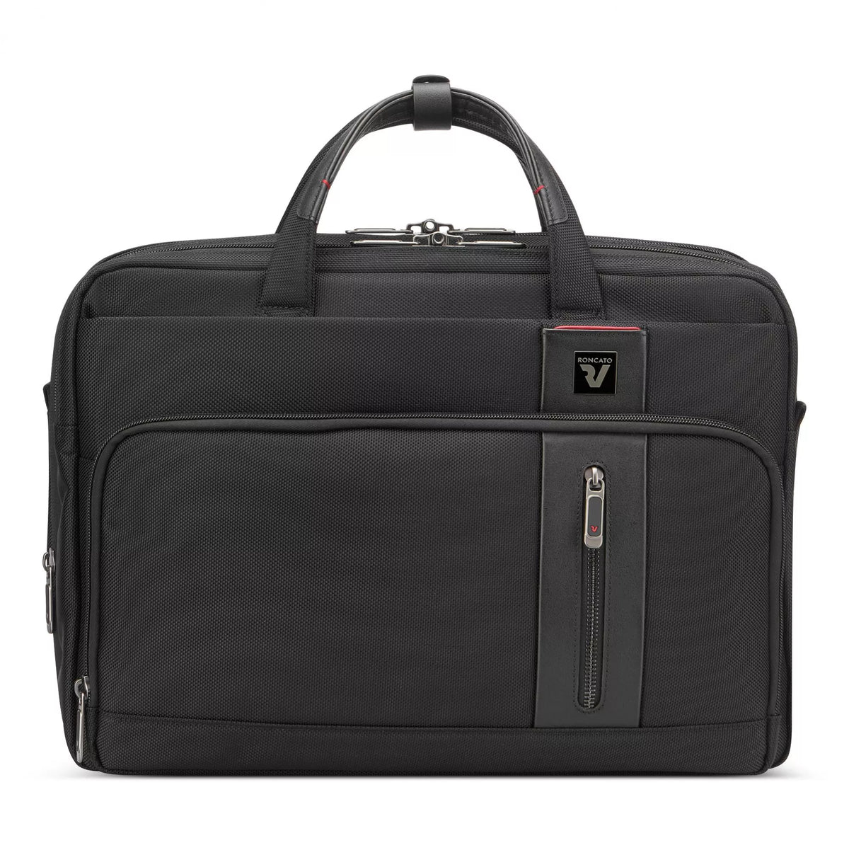 Black Roncato CAMBRIDGE Laptop briefcase, laptop bag balistic nylon