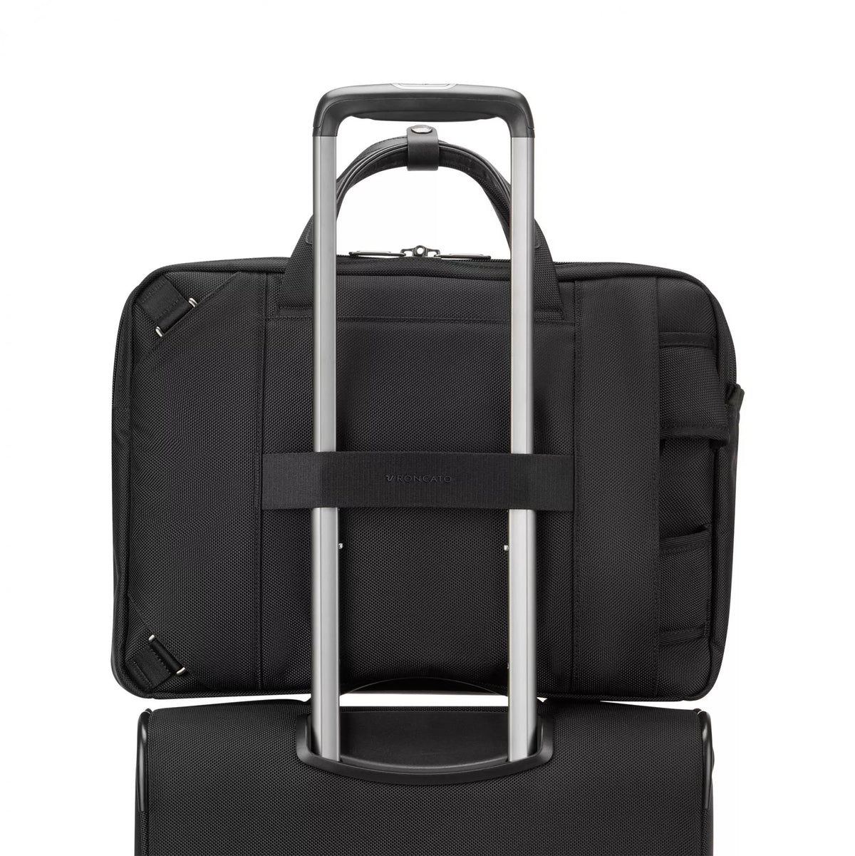 Black Roncato CAMBRIDGE Laptop briefcase, laptop bag balistic nylon – view 6