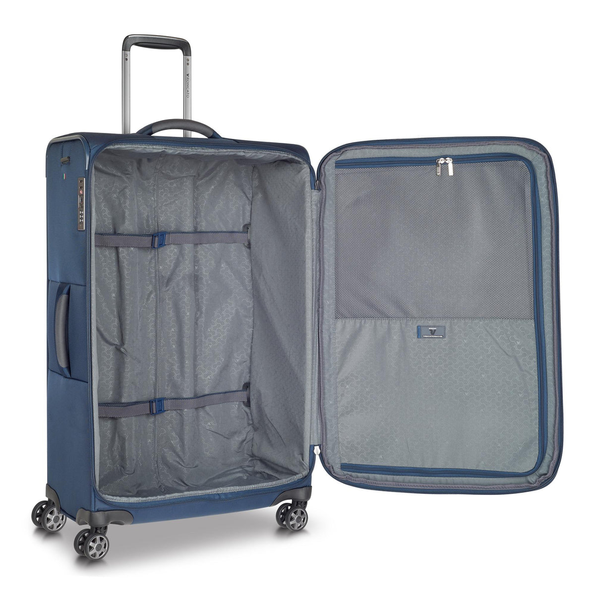 Navy Roncato City 3.0 Large Luggage 77cm, softside luggage nylon/polyester – view 2