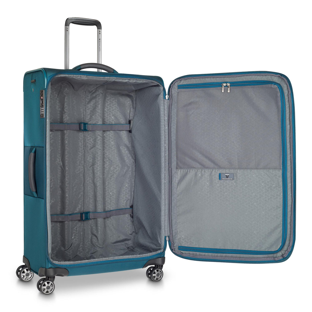Green Roncato City 3.0 Large Luggage 77cm, softside luggage nylon/polyester – view 2