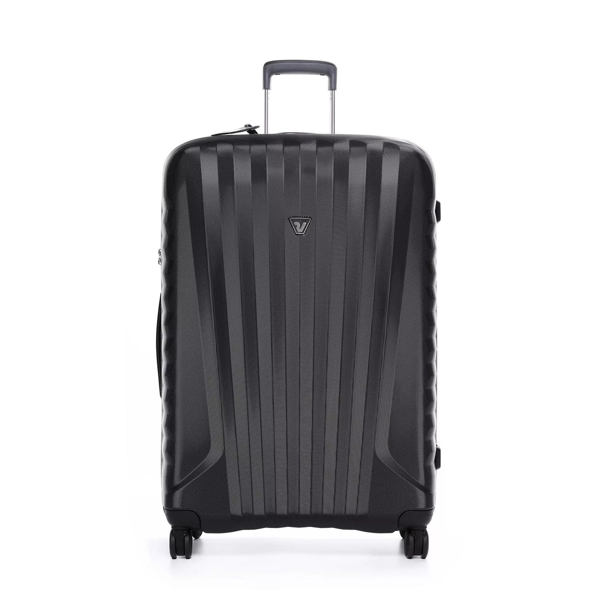 Black Roncato E-Lite Large Trolley 80 Cm., hardside luggage polycarbonate