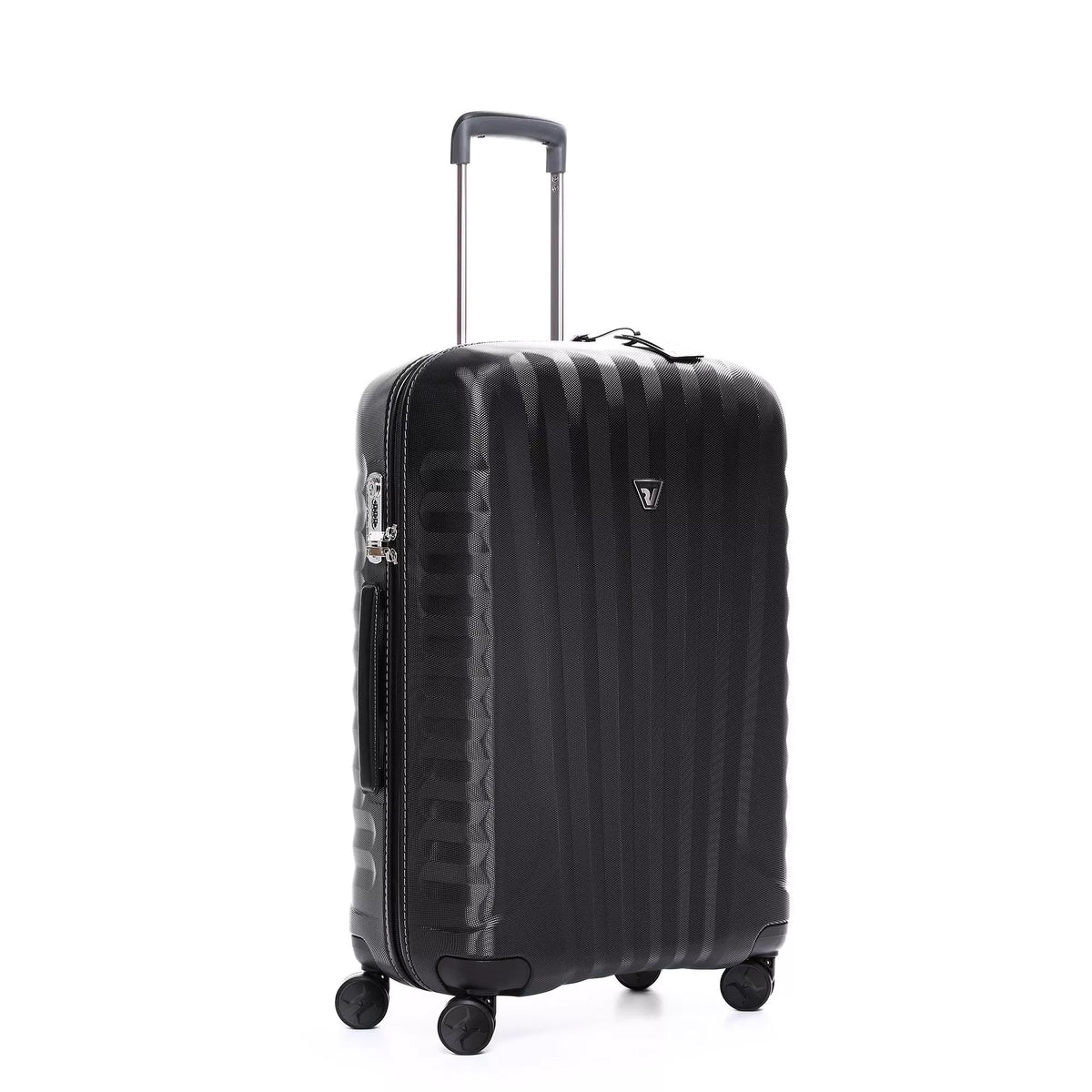Black Roncato E-Lite Medium Trolley, hardside luggage polycarbonate – view 10