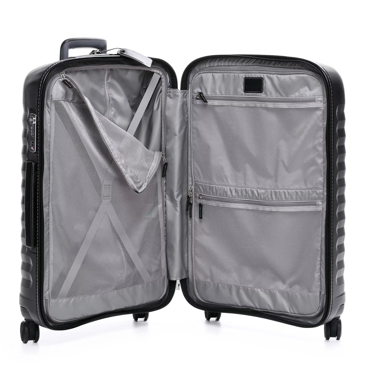 Black Roncato E-Lite Medium Trolley, hardside luggage polycarbonate – view 3