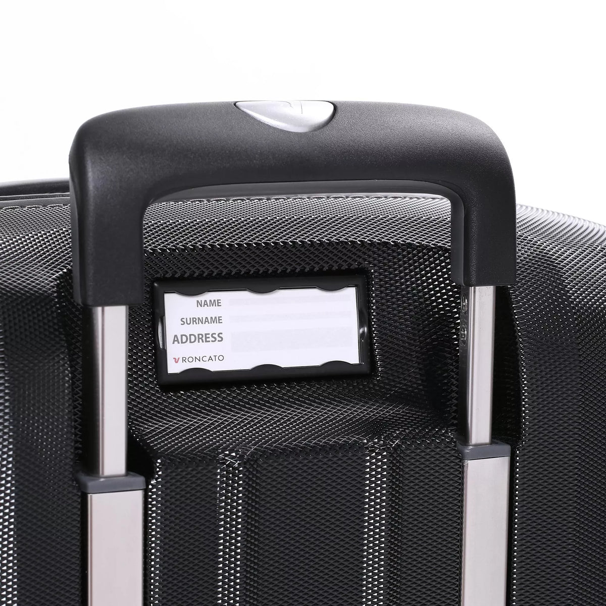 Black Roncato E-Lite Medium Trolley, hardside luggage polycarbonate – view 8