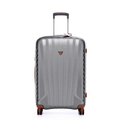 Grey Roncato E-Lite Medium Trolley, hardside luggage polycarbonate